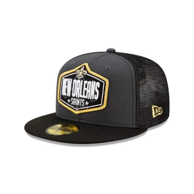 New Orleans Saints Gorra | New Era NFL Draft 59fifty Fitted Cap Mexico - Grises